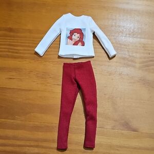 Hand Made Little Mermaid 2 piece outfit for Curvy Barbie